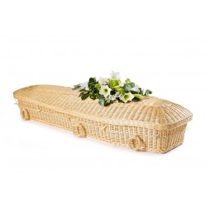 Wicker / Willow "Angel" (Creamy White) Coffin – Creative Eco Coffins